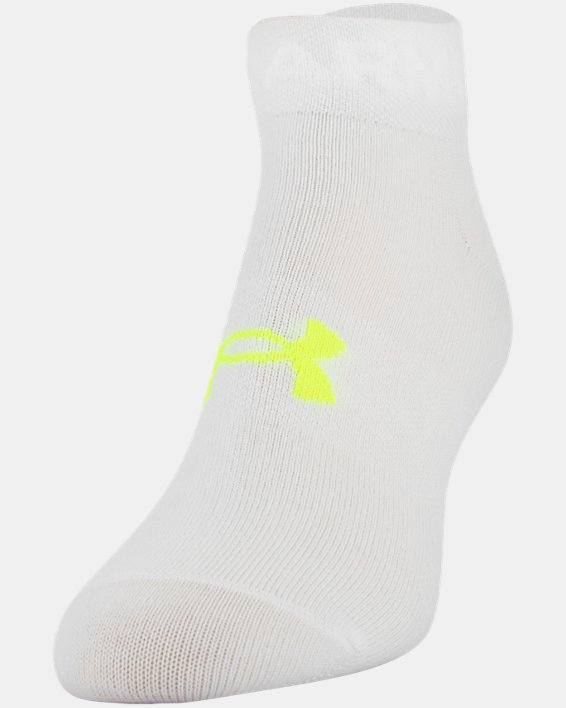 Women's UA Essential Low Cut Socks - 6-Pack, White, pdpMainDesktop image number 5